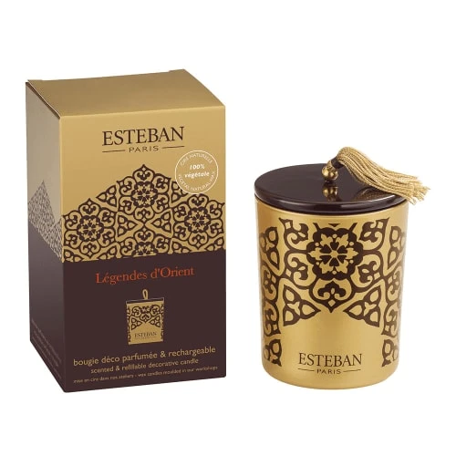 Esteban Bougies Bougie Déco Parfumée Rechargeable Légende D'orient 3 Esteban Bougies Bougie Déco Parfumée Rechargeable Légende D'orient
