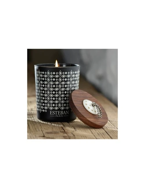 Esteban Bougies Bougie Déco Parfumée Rechargeable Teck Et Tonka 4 Esteban Bougies Bougie Déco Parfumée Rechargeable Teck Et Tonka – Image 2