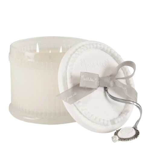 Mathilde M Bougies Bougie Élégante 340 G - Poudre De Riz 4 Mathilde M Bougies Bougie Élégante 340 G - Poudre De Riz – Image 2