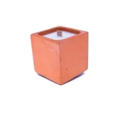 Junny Bougies Bougie En Béton Coloré Orange Fleur Oranger -Bougeoirs Soldes Magasin bougie en beton colore orange fleur oranger 2