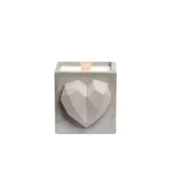 Junny Bougies Bougie En Béton Gris Parfum Fleur De Coton -Bougeoirs Soldes Magasin bougie en beton gris parfum fleur de coton 5
