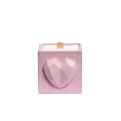 Junny Bougies Bougie En Béton Rose Pastel Parfum Fleur De Coton