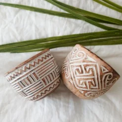 My Bliss Home Bougies Bougie En Bois Sculpté -Bougeoirs Soldes Magasin bougie en bois sculpte 3