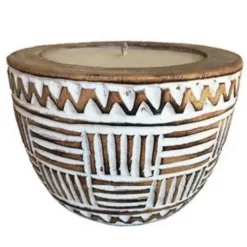 My Bliss Home Bougies Bougie En Bois Sculpté