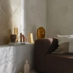 Broste Copenhagen Bougies Bougie En Cire Orange -Bougeoirs Soldes Magasin bougie en cire orange 3