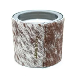 Maison Thuret Bougies Bougie En Peau De Vache Marron - 1 Mèche 8 Cm