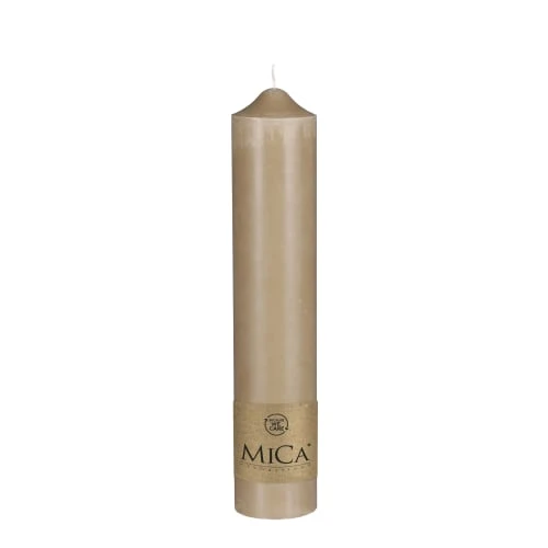 Mica Decorations Bougies Bougie En Stéarine Beige H35 3 Mica Decorations Bougies Bougie En Stéarine Beige H35