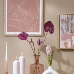 Mica Decorations Bougies Bougie En Stéarine Rose H25 5 Mica Decorations Bougies Bougie En Stéarine Rose H25 -Bougeoirs Soldes Magasin bougie en stearine rose h25 1