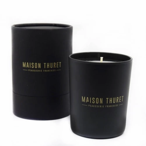 Maison Thuret Bougies Bougie En Verre Noir Mat 9 Cm 5 Maison Thuret Bougies Bougie En Verre Noir Mat 9 Cm – Image 3