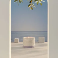 Bougies La Française Bougies Bougie Extérieur Pot Béton 180g Lavande Citronnelle -Bougeoirs Soldes Magasin bougie exterieur pot beton 180g lavande citronnelle 2