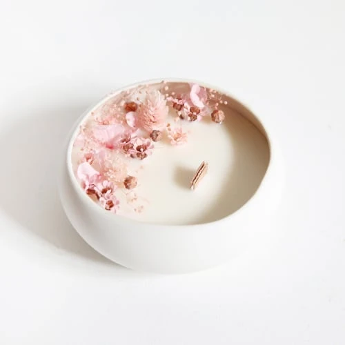 Origine Atelier Floral Bougies Bougie Fleurie Cire De Soja Et Fleurs Séchées Galet Tendresse 3 Origine Atelier Floral Bougies Bougie Fleurie Cire De Soja Et Fleurs Séchées Galet Tendresse