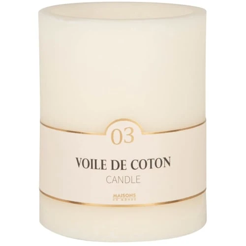 Maisons Du Monde Bougies Bougie Lanterne Parfumée Blanche H15, 1020g 3 Maisons Du Monde Bougies Bougie Lanterne Parfumée Blanche H15, 1020g