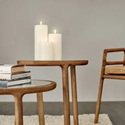 Uyuni Lighting Bougeoirs Bougie Led 10x10cm Cire Crème -Bougeoirs Soldes Magasin bougie led 10x10cm cire creme 3