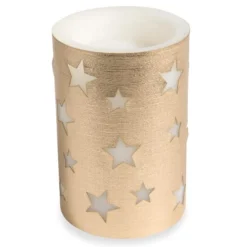 Maisons Du Monde Décorations à Poser De Noël Bougie LED Dorée