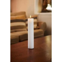 Sirius Bougies Bougie LED En Cire Naturelle Blanc Lot De 2 -Bougeoirs Soldes Magasin bougie led en cire naturelle blanc lot de 2 5