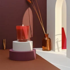 Bougies La Française Bougies Bougie Parfumée 40h Ambre Fauve -Bougeoirs Soldes Magasin bougie parfumee 40h ambre fauve 2