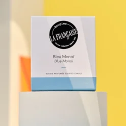 Bougies La Française Bougies Bougie Parfumée 40h Bleu Monoï -Bougeoirs Soldes Magasin bougie parfumee 40h bleu monoi 4