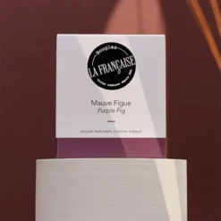 Bougies La Française Bougies Bougie Parfumée 40h Mauve Figue -Bougeoirs Soldes Magasin bougie parfumee 40h mauve figue 4