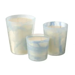 LANADECO Bougies Bougie Parfumée Bleu Clair 95h -Bougeoirs Soldes Magasin bougie parfumee bleu clair 95h 1