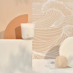 Bougies La Française Bougies Bougie Parfumée Cire Végétale 40h La Mer -Bougeoirs Soldes Magasin bougie parfumee cire vegetale 40h la mer 2