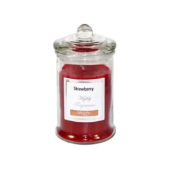 Wadiga Bougies Bougie Parfumée Dans Pot En Verre Fraise 7,5x14cm