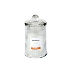 Wadiga Bougies Bougie Parfumée Dans Pot En Verre Fresh Cotton - 6x11cm