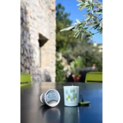 Esteban Bougies Bougie Parfumée Déco Rechargeable Sous L'olivier -Bougeoirs Soldes Magasin bougie parfumee deco rechargeable sous l olivier 1