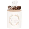 Maisons Du Monde Décorations Lumineuses De Noël Bougie Parfumée En Céramique Blanche Et Dorée, Couvercle Bois 180g -Bougeoirs Soldes Magasin bougie parfumee en ceramique blanche et doree couvercle bois 180g 1000 7 23 228844 1