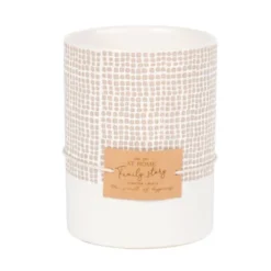 Maisons Du Monde Décorations à Poser De Noël Bougie Parfumée En Céramique Blanche, Grise Et Ivoire 350g