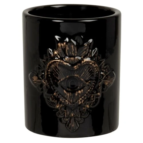Maisons Du Monde Bougies Bougie Parfumée En Céramique Noire à Reliefs Cœur 180g 3 Maisons Du Monde Bougies Bougie Parfumée En Céramique Noire à Reliefs Cœur 180g