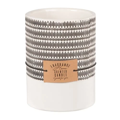 Maisons Du Monde Bougies Bougie Parfumée En Céramique Noire Et Blanche, 450g 3 Maisons Du Monde Bougies Bougie Parfumée En Céramique Noire Et Blanche, 450g