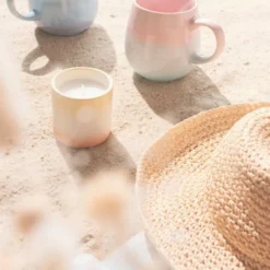 Maisons Du Monde Bougies Bougie Parfumée En Céramique Rose, Blanche Et écrue 90g - Lot De 2 -Bougeoirs Soldes Magasin bougie parfumee en ceramique rose blanche et ecrue 90g 1000 6 32 224712 2