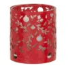 Maisons Du Monde Décorations Lumineuses De Noël Bougie Parfumée En Verre Ajouré Rouge 110g -Bougeoirs Soldes Magasin bougie parfumee en verre ajoure rouge 110g 1000 13 29 228850 1