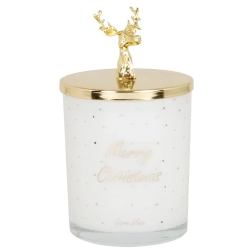 Maisons Du Monde Décorations Lumineuses De Noël Bougie Parfumée En Verre Avec Couvercle Renne Doré 150g 3 Maisons Du Monde Décorations Lumineuses De Noël Bougie Parfumée En Verre Avec Couvercle Renne Doré 150g