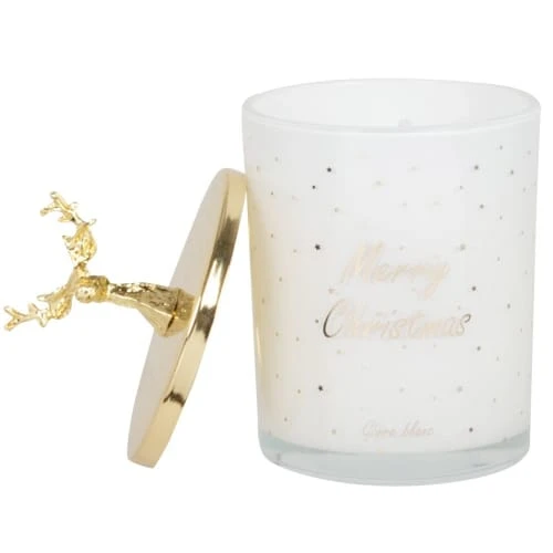 Maisons Du Monde Décorations Lumineuses De Noël Bougie Parfumée En Verre Avec Couvercle Renne Doré 150g 4 Maisons Du Monde Décorations Lumineuses De Noël Bougie Parfumée En Verre Avec Couvercle Renne Doré 150g – Image 2