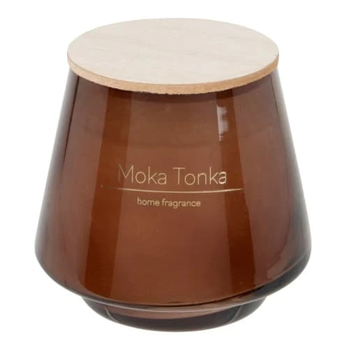 Maisons Du Monde Bougies Bougie Parfumée En Verre Marron Et Couvercle En Bois Beige 410g 3 Maisons Du Monde Bougies Bougie Parfumée En Verre Marron Et Couvercle En Bois Beige 410g