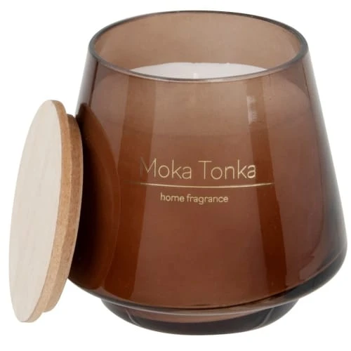 Maisons Du Monde Bougies Bougie Parfumée En Verre Marron Et Couvercle En Bois Beige 410g 4 Maisons Du Monde Bougies Bougie Parfumée En Verre Marron Et Couvercle En Bois Beige 410g – Image 2