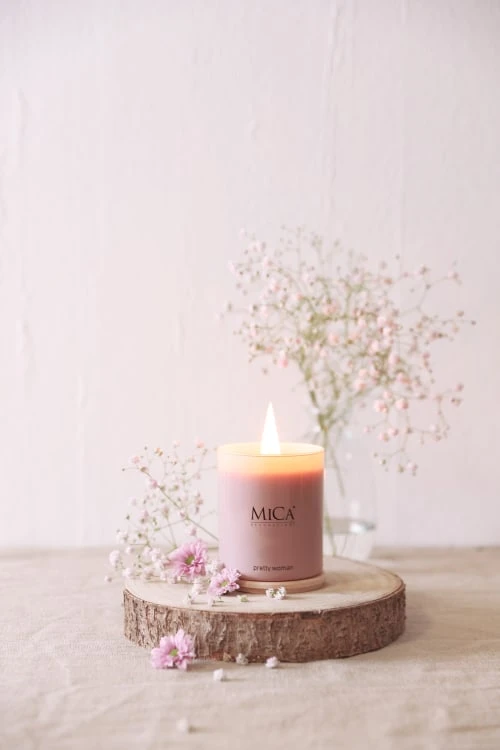 Mica Decorations Bougies Bougie Parfumée En Verre Rose 8 Mica Decorations Bougies Bougie Parfumée En Verre Rose – Image 6