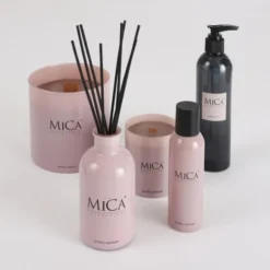 Mica Decorations Bougies Bougie Parfumée En Verre Rose -Bougeoirs Soldes Magasin bougie parfumee en verre rose 9