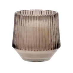 Maisons Du Monde Bougies Bougie Parfumée En Verre Strié Gris 140g