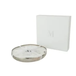 LANADECO Bougies Bougie Parfumée Métal Argent Extra Large -Bougeoirs Soldes Magasin bougie parfumee metal argent extra large 4