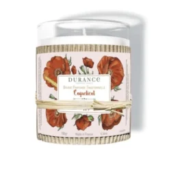 Durance Bougies Bougie Parfumée Traditionnelle Coquelicot 180g