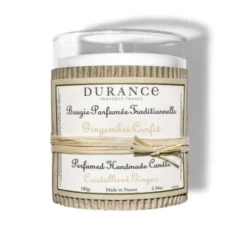 Durance Bougies Bougie Parfumée Traditionnelle Gingembre Confit 180g