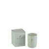 LANADECO Bougeoirs Bougie Parfumée Verre Menthe 50h -Bougeoirs Soldes Magasin bougie parfumee verre menthe 50h