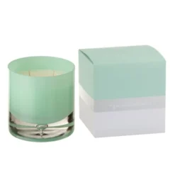 LANADECO Bougies Bougie Parfumée Verre Turquoise Large