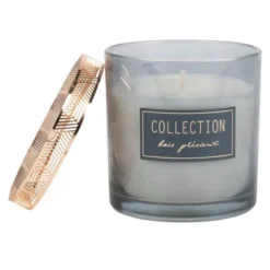 Maisons Du Monde Bougies Bougie Parfumée Vert En Verre, 350g -Bougeoirs Soldes Magasin bougie parfumee vert en verre 350g 1000 11 39 190156 2