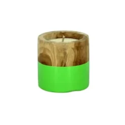 Pirouette Paris Bougies Bougie Pot En Teck Blanc D40 -Bougeoirs Soldes Magasin bougie pot en teck vert d40 6