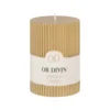 Maisons Du Monde Bougies Bougie Striée Dorée H10 - Lot De 2 -Bougeoirs Soldes Magasin bougie striee doree h10 1000 7 36 221313 1