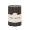 Maisons Du Monde Bougies Bougie Striée Parfumée Gris Foncé H10, 340g - Lot De 2 -Bougeoirs Soldes Magasin bougie striee parfumee gris fonce h10 340g 1000 5 27 221345 1