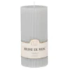 Maisons Du Monde Bougies Bougie Striée Parfumée Grise H15, 500g -Bougeoirs Soldes Magasin bougie striee parfumee grise h15 500g 1000 12 27 221386 1